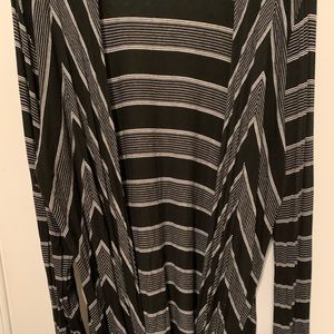 White House black market tie in front wrap shirt